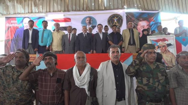 بحضور محافظ أبين ورئيس انتقالي المحافظة.. أبناء دلتا أبين يواصلون الاعتصام المفتوح للمطالبة بإعلان دولة الجنوب العربي
