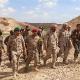 اللواء مرصّع والعميد المعكر يتفقدان مواقع محور الغيضة العسكري بمحافظة المهرة