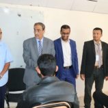 الأمين العام هشلة يدشّن امتحانات الفصل الدراسي الأول بفرع جامعة القرآن الكريم بالمحافظة