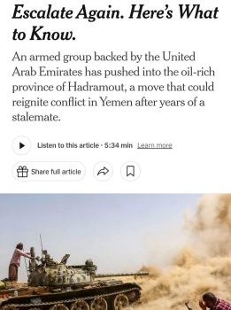 عمرو البيض لصحيفة “نيويورك تايمز”: عملية وادي #حضرموت لحماية مناطق النفط ومكافحة التهريب والإرهاب
