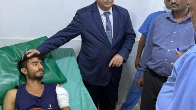 الوزير الوالي يزور جرحى معركة تحرير وادي حضرموت ويشيد بتضحيات أبطال القوات المسلحة الجنوبية