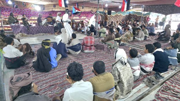 انتقالي شبوة ينظم فعالية فنية في مخيم الاعتصام