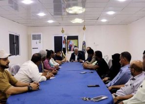 فريق التوجيه والرقابة الرئاسي يلتقي قيادتي الانتقالي والسلطة المحلية في لحج