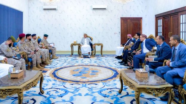 ‏الرئيس القائد عيدروس الزُبيدي يستقبل قيادة القوات المشتركة لقوات التحالف العربي