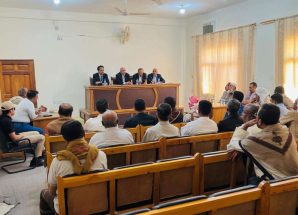 الكثيري وباعوم يتفقدان سير العمل في المجمع القضائي بسيئون