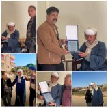 في بادره هي الاول من نوعها ..طلاب من يافع ..يزورون ويكرمون معلمهم في صعيد  جمهورية مصر بعد 40 عام من اللقاء